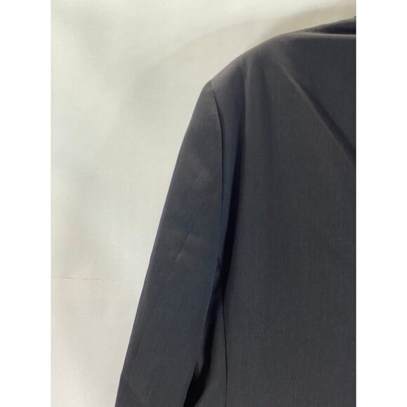 PRONTO UOMO PLATINUM Men's Solid Black Wool Modern-Fit Two-Button Blazer SZ 42R - Picture 4 of 11